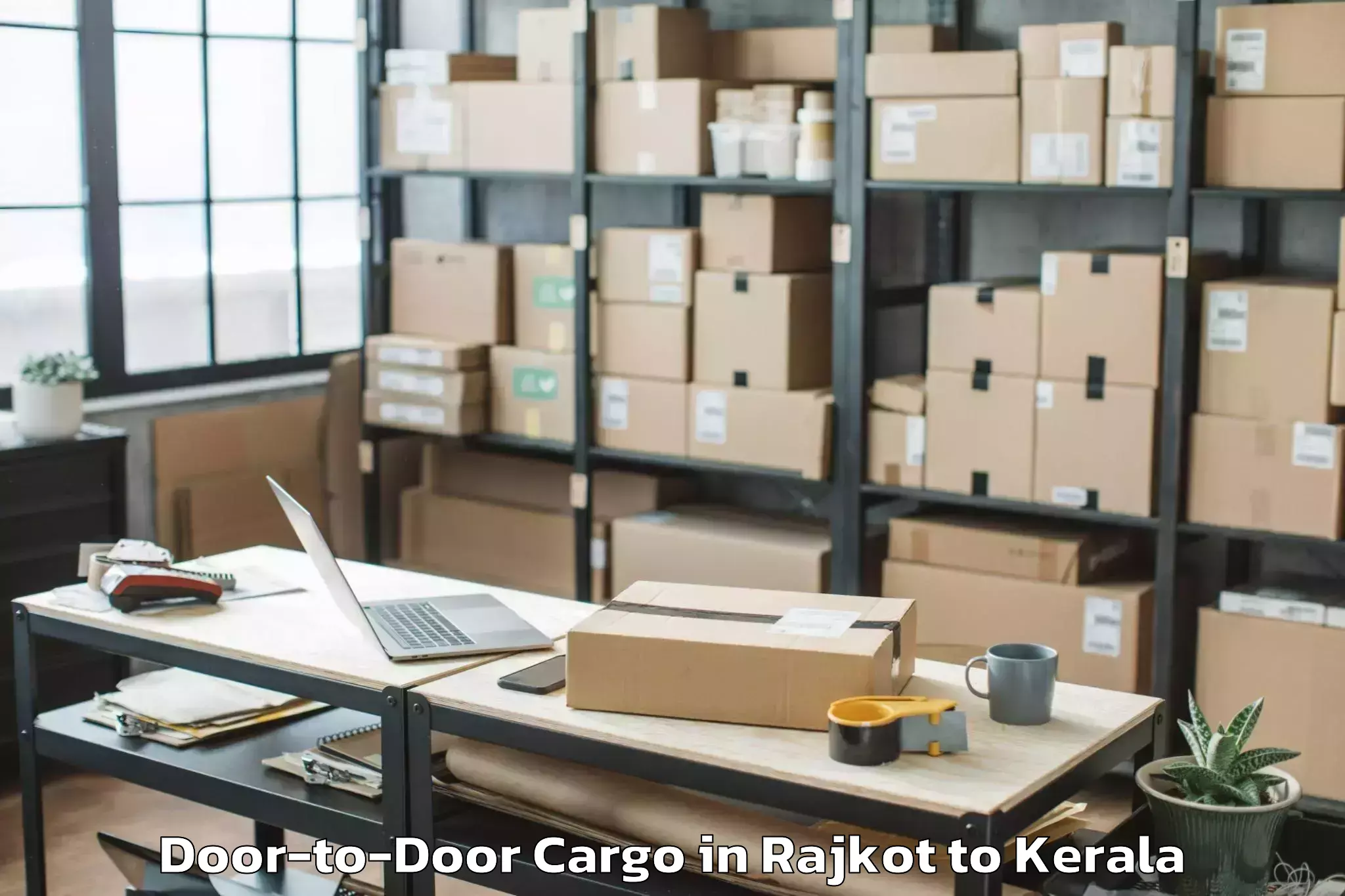 Reliable Rajkot to Mall Of Joy Thrissur Door To Door Cargo